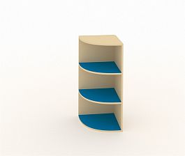 Детский шкаф угловой декоративный ДШУ-2М синий - Фото предпросмотра