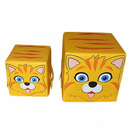 Пуфик-кубик  «Котик» 30* - Фото предпросмотра