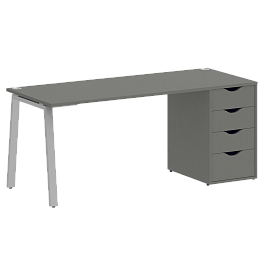 Home Office Стол письменный VR.SP-3-178.4.A Металлик/Серый металл 1780*720*750 - Фото предпросмотра