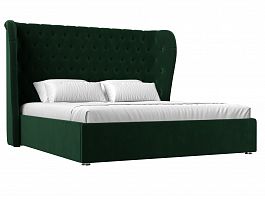 Интерьерная кровать Далия 200 (полностью велюр зеленый) - Фото предпросмотра