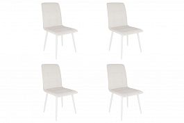 Набор стульев Мартин (4 шт.) CHS.N.01.2090 снег (экокожа)/белый - Фото предпросмотра