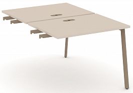 Двойной стол приставка к опорным тумбам "ESTETICA" ES.D.SPR-1-LP Капучино - Фото предпросмотра