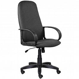 Кресло офисное BRABIX "Praktik EX-279", ткань/кожзам, серое, 532018 - Фото предпросмотра