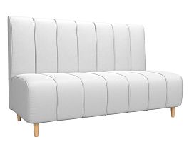 Прямой диван Ральф (полностью экокожа белая) - Фото предпросмотра
