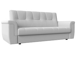 Прямой диван Эллиот (полностью экокожа белая) - Фото предпросмотра