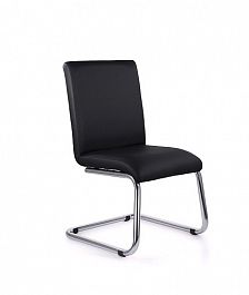 Стул для посетителей Лайм хром, экокожа цвет черный s-0401 "Кресла для посетителей"  ТК-002587001451 черный - Фото предпросмотра