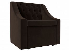 Кресло Мерлин (полностью микровельвет коричневый) - Фото предпросмотра