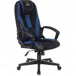 Кресло компьютерное ZOMBIE-9/BL+BLUE, подушка, экокожа/ткань, черное/синее, 1583708 - Фото предпросмотра