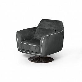 Кресло Marco, искусственная замша Breeze gray - Фото предпросмотра