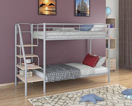 Двухъярусная кровать "Толедо" серый - Фото предпросмотра
