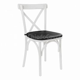 Подушка для стула Кроссбэк, черная - Фото предпросмотра