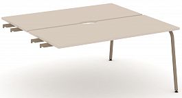 Двойной стол приставка к опорным тумбам "ESTETICA" ES.D.SPR-4-VK Капучино - Фото предпросмотра