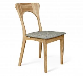 Деревянный стул Sheffilton SHT-S63 с мягким сидением прозрачный лак/кедровый - Фото предпросмотра