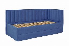 Кровать "Порше" с ящиками, синяя - Фото предпросмотра