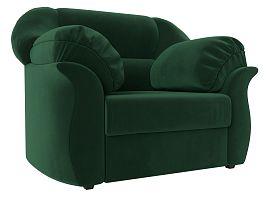 Кресло Карнелла (полностью велюр зеленый) - Фото предпросмотра