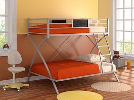 Двухъярусная кровать "Виньола" серый - Фото предпросмотра