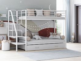 Двухъярусная кровать "Толедо Я" белый - Фото предпросмотра