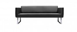 М-23 Орбис 3-х местный диван (210*78*76) Орегон 16 черный "Мягкая мебель для кабинета" ТК-001812000240 черный - Фото предпросмотра