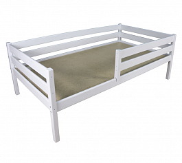 Кровать «Сева Юниор» (массив, краска) настил ДВП 1200 - Фото предпросмотра
