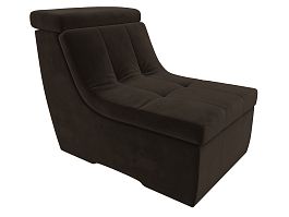 Модуль Холидей Люкс кресло (полностью микровельвет коричневый) - Фото предпросмотра