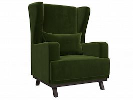 Кресло Джон (полностью микровельвет зеленый) - Фото предпросмотра
