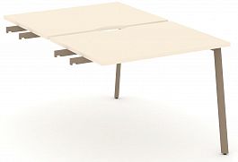 Двойной стол приставка к опорным тумбам "ESTETICA" ES.D.SPR-1-VP Сатин - Фото предпросмотра