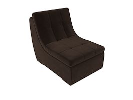Модуль Холидей кресло (полностью микровельвет коричневый) - Фото предпросмотра