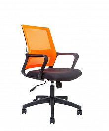 Кресло офисное / Бит LB / 815B-AF06-T09/черный пластик / оранжевая сетка / черная ткань "Кресла для персонала"  ТК-001035000548 оранжевый/черный - Фото предпросмотра