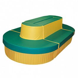 «Набор модульной мебели на опоре» желто-зеленый - Фото предпросмотра