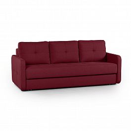 Karina 02 диван-кровать трехместный велюр красный - Фото предпросмотра