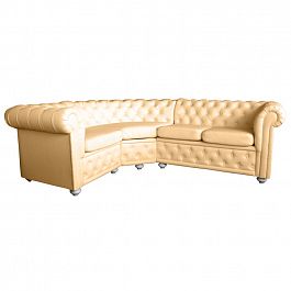 Угловой диван "Честер" 2+1 в коже - Фото предпросмотра