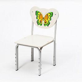 Детский стульчик Кузя Бабочка H 220...260 зеленый - Фото предпросмотра