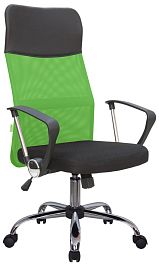 Кресло Smart RCH 8074 Чёрная ткань/Зелёная сетка - Фото предпросмотра