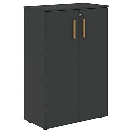 Шкаф с средними дверьми и топом FMC 80.1(Z) Черный графит/Черный графит 802х429х1213 FORTA - Фото предпросмотра