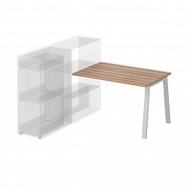 Стол приставной на металлокаркасе "Приставные столы" ПК-ТНП-СТП114Х80/МКА-В2-295 слива - Фото предпросмотра