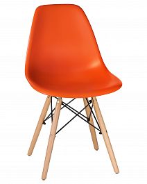 Стул обеденный LMZL-PP623 (ножки светлый бук, цвет сиденья оранжевый) (LMZL-PP623) - Фото предпросмотра