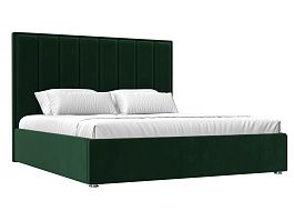 Интерьерная кровать Афродита 160 (полностью велюр зеленый) - Фото предпросмотра