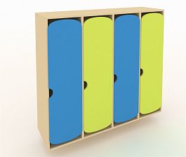 Шкаф для детской одежды ШГ4-МУ синий - Фото предпросмотра
