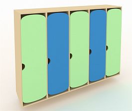 Шкаф для детской одежды ШГ5-МУ зеленый - Фото предпросмотра