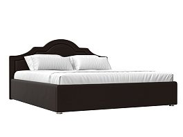 Интерьерная кровать Афина 180 (полностью экокожа коричневая) - Фото предпросмотра