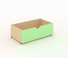 Ящик выкатной ДЯ-2М зеленый - Фото предпросмотра