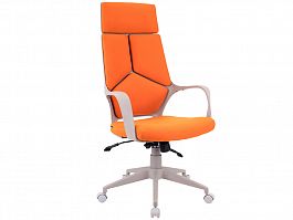 Кресло Trio Grey (ткань оранжевая) - Фото предпросмотра