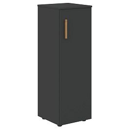 Шкаф колонка с глухой средней дверью и топом FMC 40.1(R) Черный графит/Черный графит 404х429х1213 - Фото предпросмотра