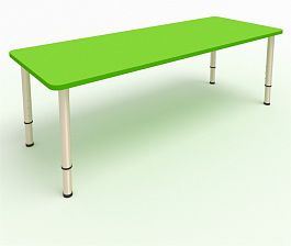 Детский стол 2-х местный 1200*450*400…580 зеленый - Фото предпросмотра