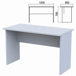 Стол письменный "Арго", 1200х600х760 мм, серый - Фото предпросмотра