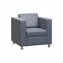 Кресло одноместное BORN "BR-01" серый - Фото предпросмотра
