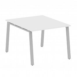 Стол для переговоров "Metal System" БА.ПРГ-1.1 белый/серый - Фото предпросмотра