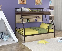 Двухъярусная кровать "Гранада-2ПЯ" коричневый - Фото предпросмотра