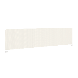 Onix Экран тканевый боковой O.TEKR-147 Белый/Белый металл 1475*390*22 - Фото предпросмотра