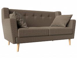 Прямой диван Брайтон 2 (полностью рогожка корфу 03) - Фото предпросмотра